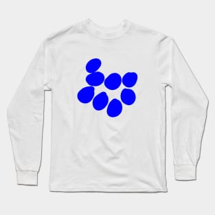 blue dots shape design Long Sleeve T-Shirt